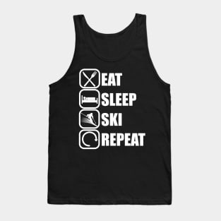 Eat Sleep Ski Repeat Tank Top